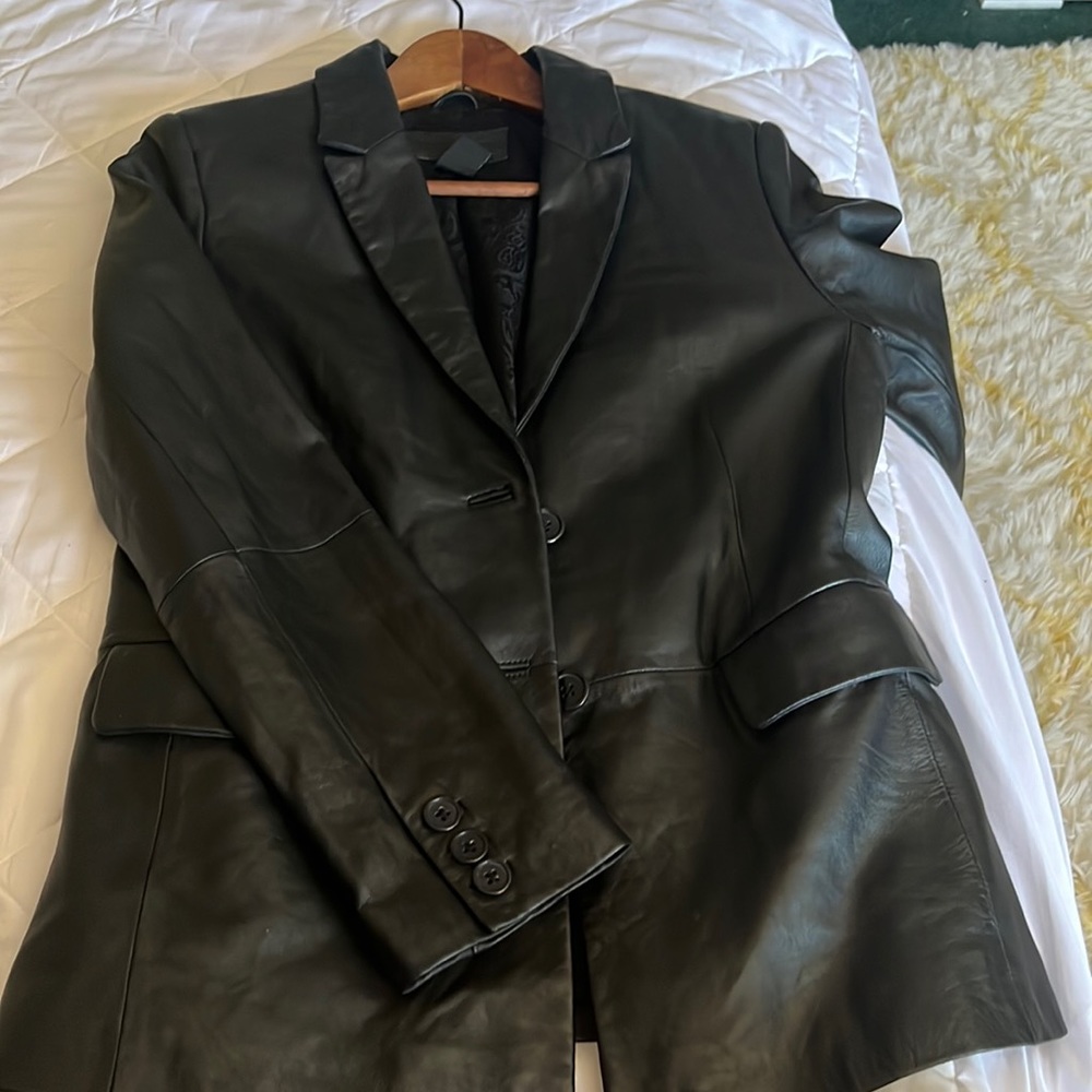 Jaclyn Smith Classic Leather Jacket Sz 10